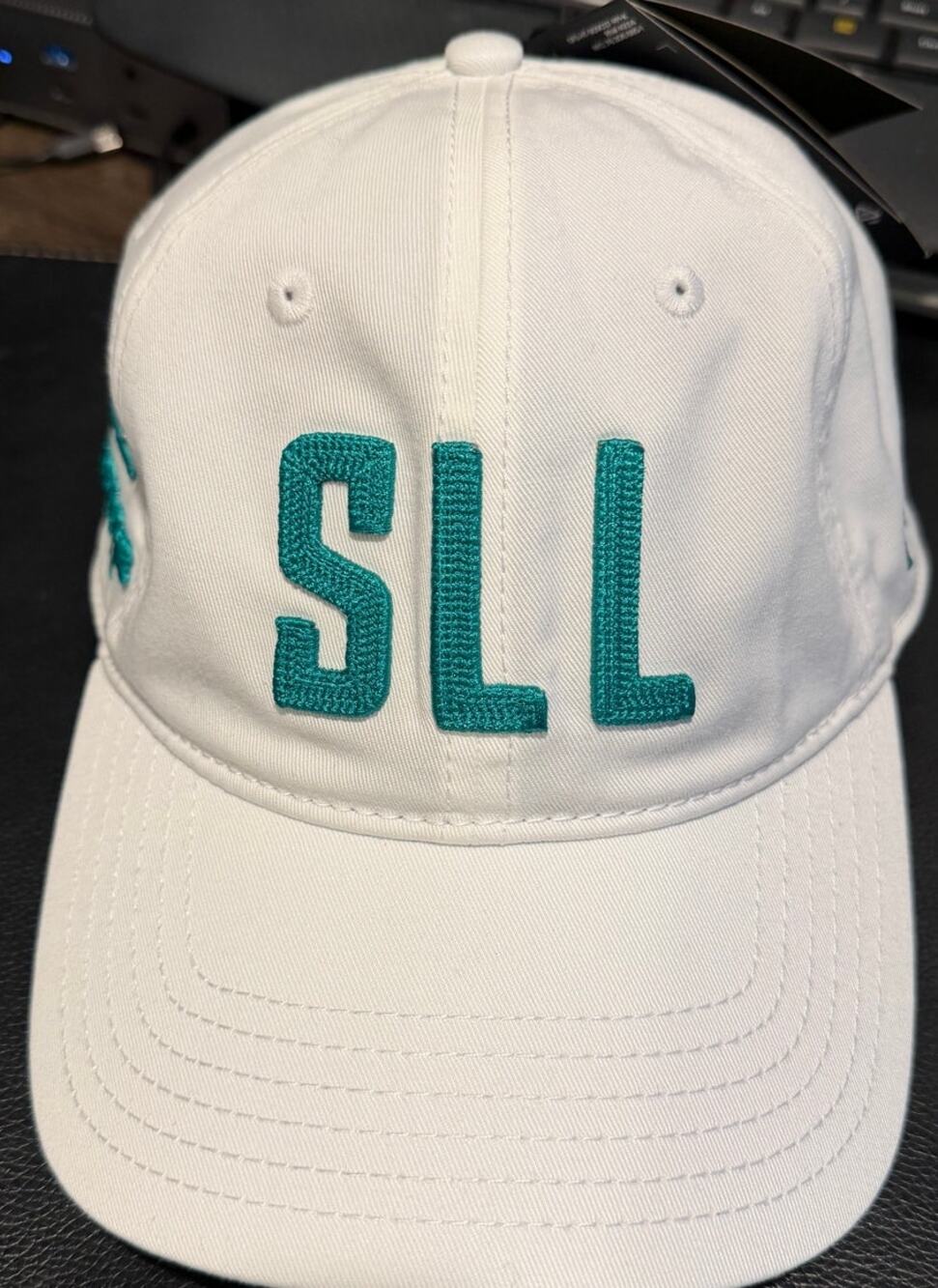 nder Armour Sugar Lake Lodge SLL Embroidered Golf Hat White Teal NWT